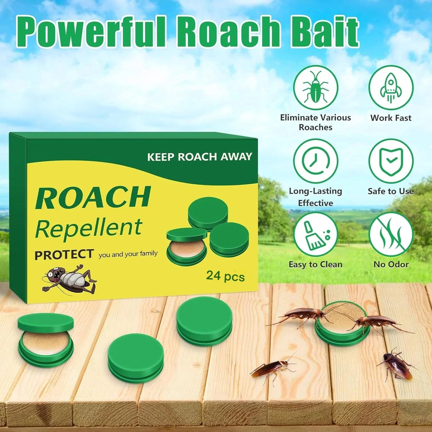 Grabit24™ Natural Gel – Safe & Powerful Cockroach Killer for Kitchens, Buy 1 Get 1 Free